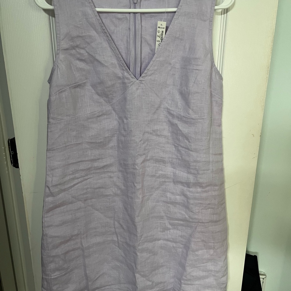 NWT - V-Neck Madewell Linen Dress